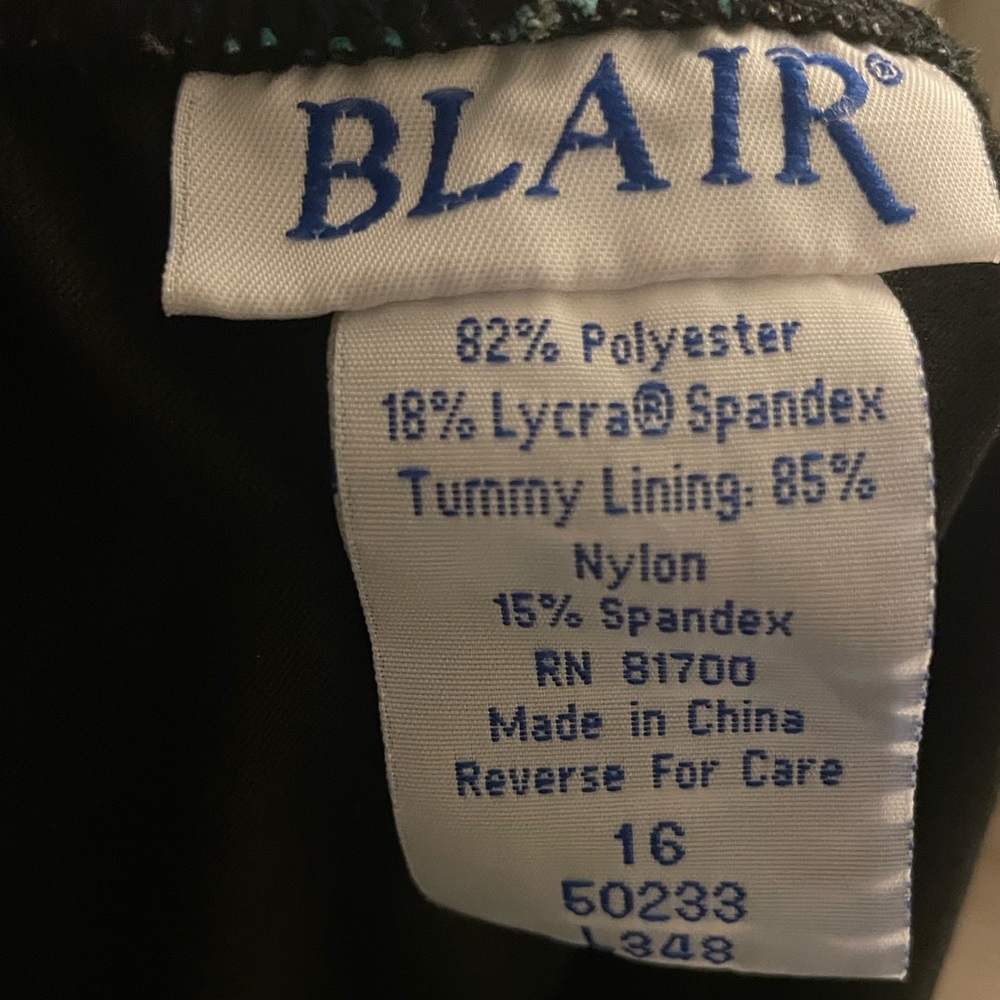 Blair Women’s Swimsuit Set Tankini Top And Swim Shorts Green Floral 16 XL - Picture 2 of 4